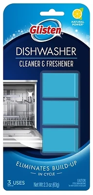 Dt0312t Dishwasher Cleaner & Freshener, 3 Solid Tablets, Lemon Scent