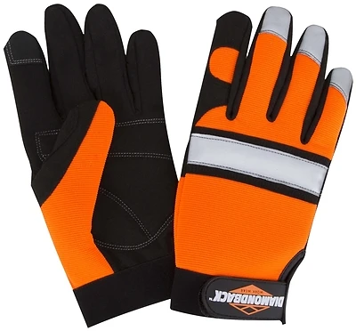 5959xl High Visibility Mechanic Gloves, Extra Large, 12 Pk, Touchscreen