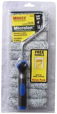 267017 Microlon Nap Mini Roller, 4 X 0.37 In, 10 Pk, Resealable Bag