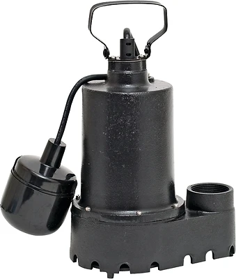 92331 1/3 Hp Submersible Cast Iron Sump Pump With 10 Ft Cord
