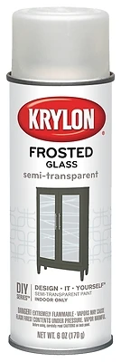 Semi-translucent Frosted Glass Spray Paint 6 Oz - Indoor Use