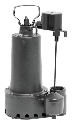 Superior Pump 92352 Cast Iron Sump Pump, 1/3 HP, 3600 GPH, Float Switch