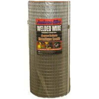 10 10 38 14 Welded Wire Fence, 100 Ft L, 36 In H, 1 X 1 In Mesh, 16 Gauge, Galvanized