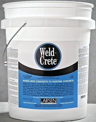 Weld-crete High Strength Polyvinyl Acetate Homopolymer Concrete Bonding Agent 5 Gallon