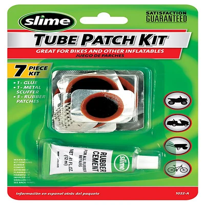 Tire & Rubber Patch Kit For Bikes - Model 1022-a - 7 Piece Repair Kit