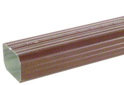 2401019120 Brown Aluminum Downspout, 10 Ft L X 2 X 3 In, Pack Of 10