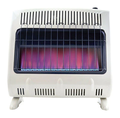 30,000 Btu Blue Flame Natural Gas Heater For 750 Sq. Ft. Rooms