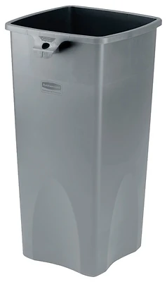 Untouchable 23-gallon Gray Plastic Touchless Trash Can