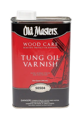Old Masters 50504 Tung Oil Varnish, Clear, 1 Quart
