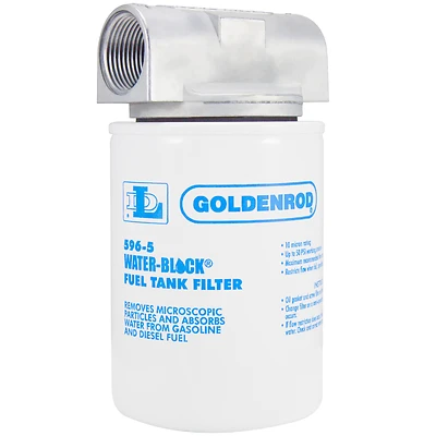 Steel Spin-on Water Block Fuel Filter 25 Gpm, Model 596
