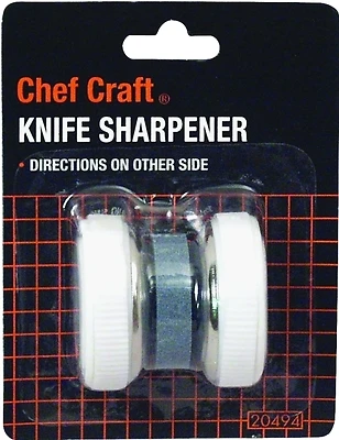 Chef Craft 20494 Roller Style Knife Sharpener, White