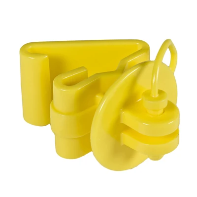 Zareba ITPLY-Z Pin-Lock T-Post Insulator, Yellow, 25-Pack