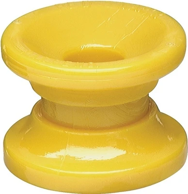 Zareba ICDY-Z Donut Corner Insulator, 14 Ga Wire, Yellow, 10 Pk