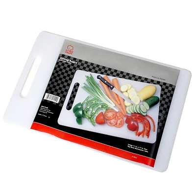 17.5 In. L X 11 In. W Plastic Cutting Board - Durable & Dishwasher Safe
