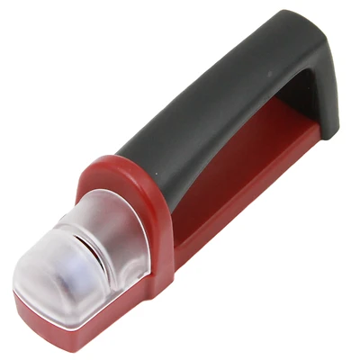 Chef Craft 21608 Knife Sharpener, Ceramic Abrasive Wheel, Red