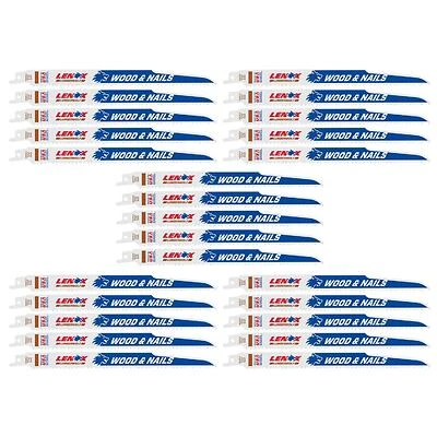 Lumberwolf 9 In. Bi-metal Reciprocating Saw Blade 6 Tpi 25 Pk - Model 20558b956r
