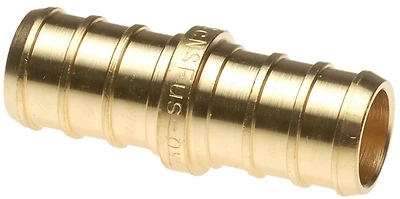1/2 In. Brass Pex Barb Coupling 10 Pk - Lead-free, Dezincification-resistant