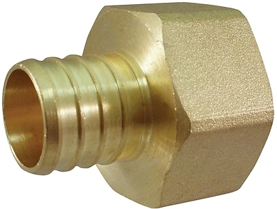 1 In. Brass Pex Barb X 1 In. Female Pipe Thread Adapter - Apollo Model Apxfa11