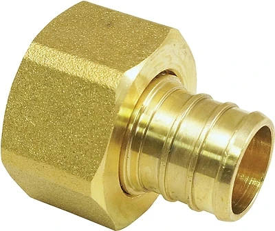 3/4 In. Brass Pex Barb X Female Swivel Adapter For Potable Water Systems