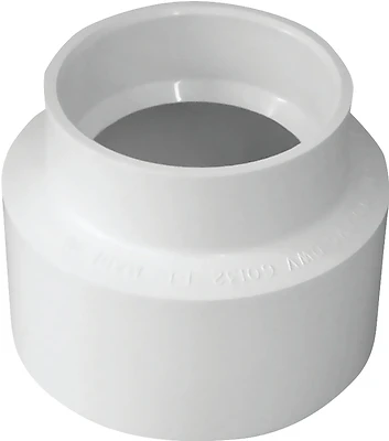 PVC Pipe Sewer & Drain Adapter Coupling, 4 In.