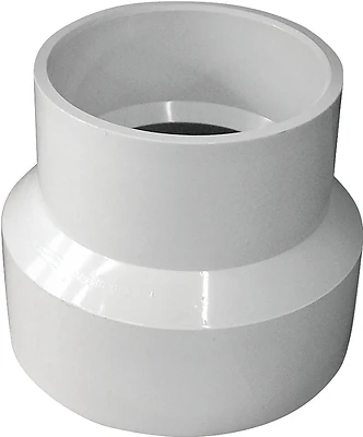 193026 Pvc Dwv Reducer Coupling 4 X 3 Inch Schedule 40 White