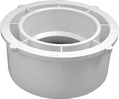192767 Pvc Dwv Reducing Bushing, 6 X 4 Inch, Spigot X Hub Connection