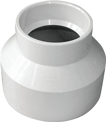 3 X 2 Inch Pvc Dwv Reducing Coupling, Schedule 40, Hub Connection