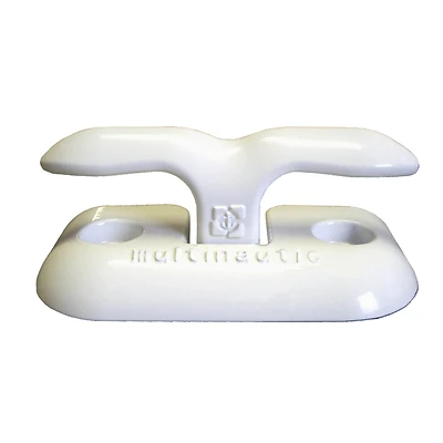 6 Inch White Aluminum Flip-up Dock Cleat Model 15112