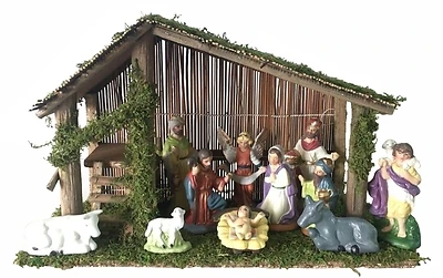 89337 12 Piece Christmas Nativity Collectible Set, 11 Inch