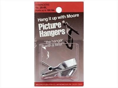 Moore Mirror Clip & Screw 4pc Metal
