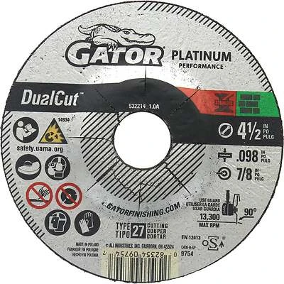 Blade Dualcut Type 27 4-1/2" X 0.098" X 7/8" Steel/stainless/wall Tile Cut-off Wheel