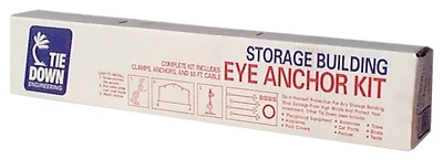 Storage Building Anchor Kit With Eye Anchors And Galvanized Cable - Model 59075