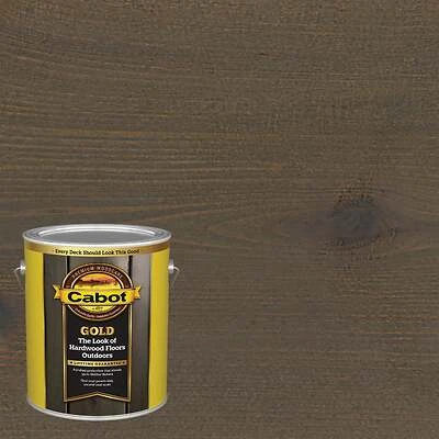 Cabot 140.0003474.007 Gold Exterior Stain, Starlit Gray, 1 Gallon