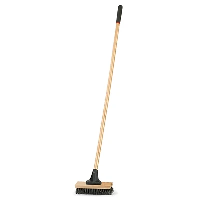 Deck Scrub Brush, Stiff Synthetic Bristles, 10-In.