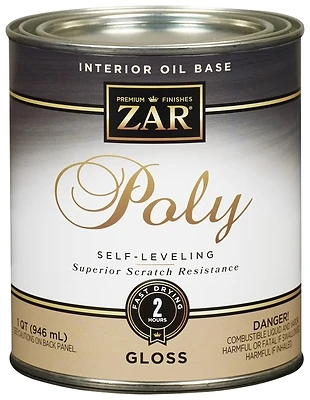 Interior Polyurethane Clear Gloss, Oil-Based, Qt.