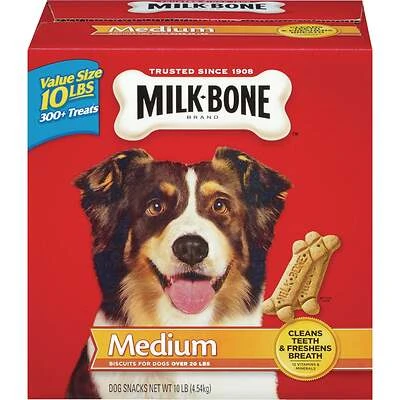 Milk-Bone Dog Biscuits, Medium Breed, 10 Lbs.