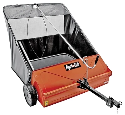 44-inch Tow-behind Lawn Sweeper With 25 Cu-ft Hopper And Adjustable Hitch