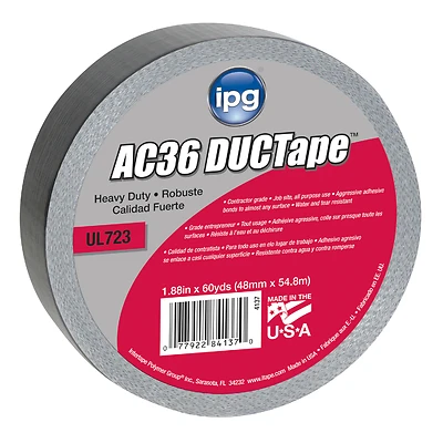 Intertape 4137 Ac36 Duct Tape, 1.88 In. x 60 Yd., Silver
