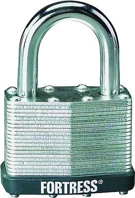 Tru-guard 1.5-inch Laminated Keyed Padlock With Hardened Steel Shackle