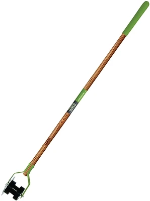 Ames 2916000 Dual Wheel Rotary Edger, Wood Handle, Cushion-Grip