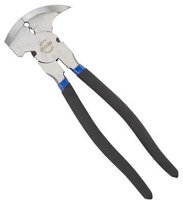 Vulcan PC990-01 Fence Plier, 10 In, HCS Jaw, Vinyl Handle