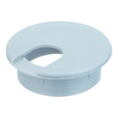 2 In. Silver Computer Grommet For Cable Management, Model 61617, 1 Pk