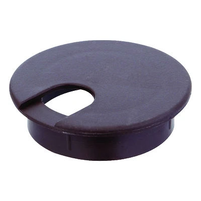 2-1/2 In. Brown Computer Grommet For Cable Management, Model 61614, 1 Pk