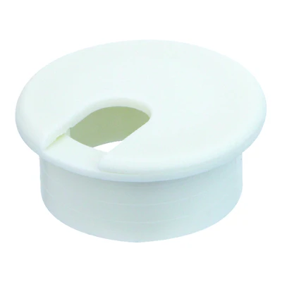 Jandorf 61622 Desk Grommet, 1-1/2 In. Cable, White Polystyrene
