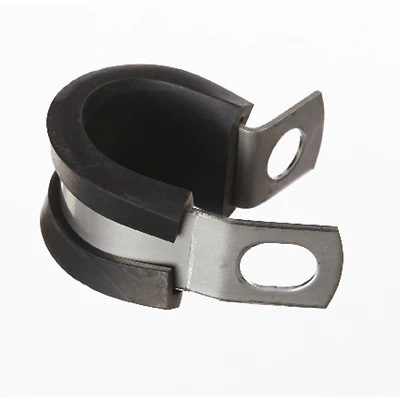 1/2 In. Dia. Stainless Steel Cushion Clamp 2 Pk With Epdm Cushion