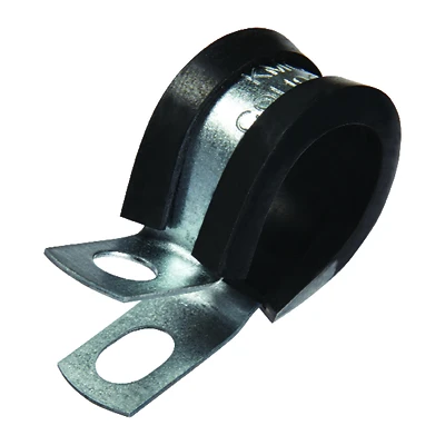 5/8 In. Dia. Steel Cushion Clamp 2 Pk With Epdm Cushion And Mounting Holes