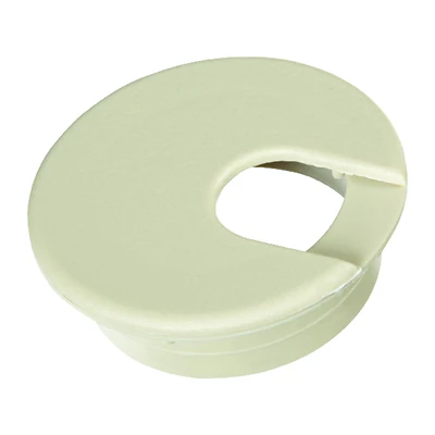 2 In. Almond Computer Grommet For Cable Management, Model 61602, 1 Pk