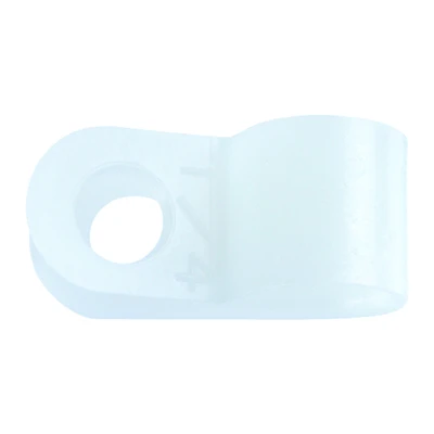 1/4 In. Dia. Nylon Cable Clamp 5 Pk, Model 61466, 3/8 In. Contact Area