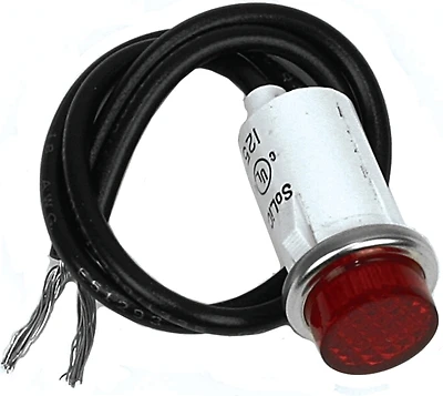 0.3 Amps Snap-in Pilot Light Red 1 Pk, 125 Volt, 2 Wire Terminals, Model 61006