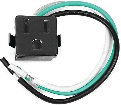 15 Amp 125 Volt Black 3-prong Outlet, Model 61016, 1 Pk